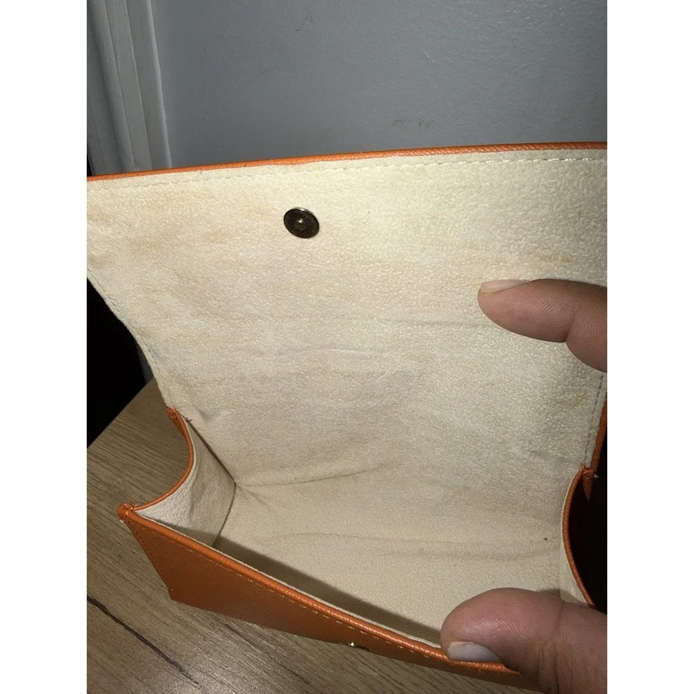 Tory Burch Sun Glass Case Holder Orange W